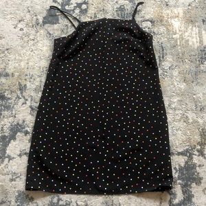 polka dot mini dress